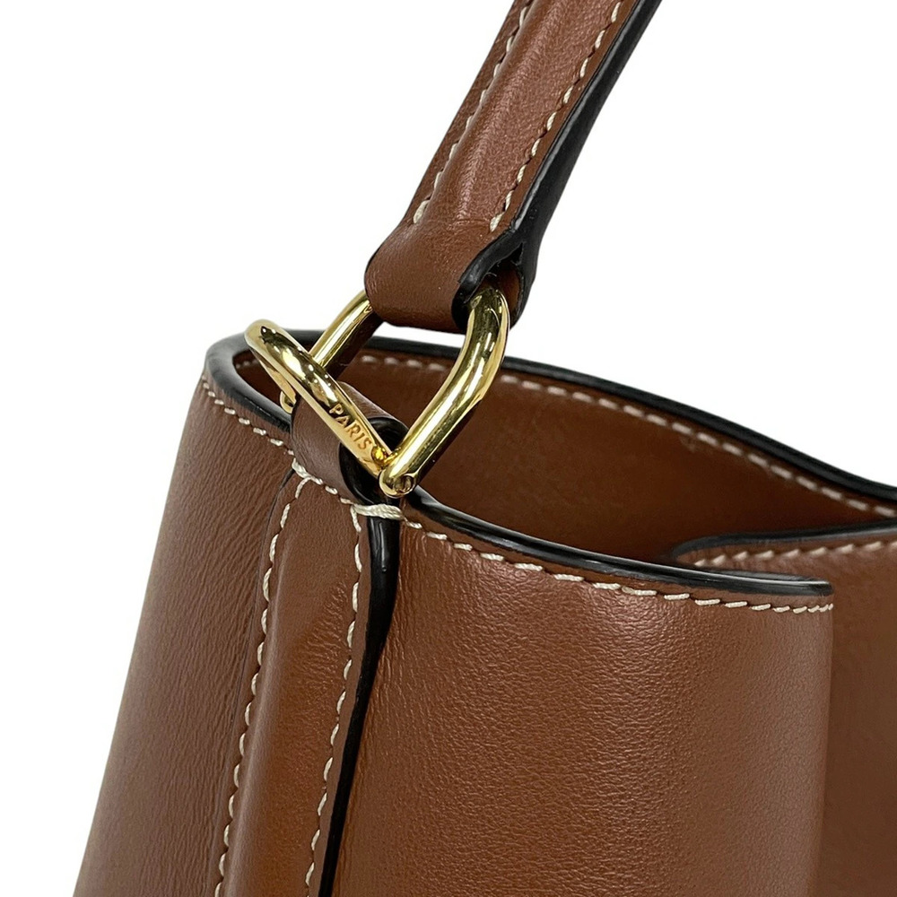 Celine Teen Bucket Bag Shoulder Leather Brown - Picture 4 of 7
